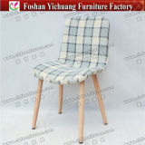 Yc-F35 Modern Leisure Restaurant Furniture White and blue Fabric Coverd Coffee Shop Chair