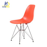 Modern Style Living Room PP Plastic Emes Dining Chair with Chrome Metal Legs