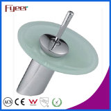 Fyeer Round Glass Spout Waterfall Basin Tap (QH0811)