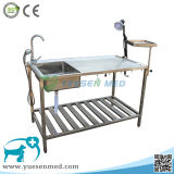 Good Medical Veterinary Pet Animal 304 Stainless Steel Autopsy Table