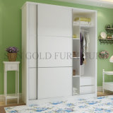Modern Bedroom Closet 2 Door Wooden Wardrobe Cabinet Design (SZ-WDT004)