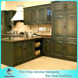 New Design China Soild Wood Kitchen Cabinet Second Modren