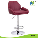 (Barth) PU Bar Chair with Soft Leather Backrest