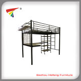 Bedroom Furniture Metal Bunk Bed with Study Desk for Schools (HF006)