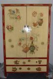 Antique Chinese Reproduction Hand Painted Cabinet Lwa421
