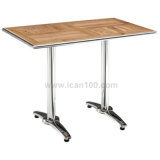 Cafe Aluminum Wooden Table (DT-06270S6)