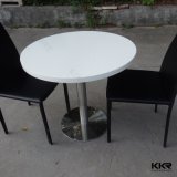 Kkr White Artificial Stone Solid Surface Round Dining Table (180320)