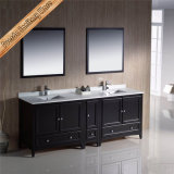 Fed-1074 84 Inch Top Quality Modern Free Standing Espresso Bathroom Vanities Bath Furniture