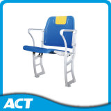 Floor Mounting Aluminum Bracket Plastic Folding Chair for VIP Zone