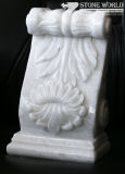 White Tasos Marble Carving for Columns & Art Collection (SC-006)