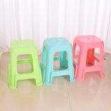 Taizhou Youwang Practical Stackable Colorful Square High Plastic Stool for Wholesale