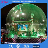 Large Clear Christmas Decoration Inflatable Snow Globe with LED Lights