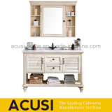 Ivory Color Modern Classical Style Solid Wood Bath Cabinet (ACS1-W63)