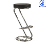 Durable Fabric Steel Frame Comfy Without Backrest Bar Chair