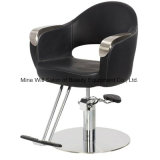 Styling Chair with Durable Brushed Chrome Armrests Salon Barber Chair