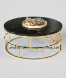 Black Marble Top Glass Stainless Steel Table