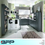 Simple Form Style Kitchen furniture Grey Mixed White Color Wood Kitchen Cabinets Blk-46