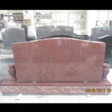 Ruby Red Granite Double Upright Monument