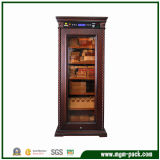Freestanding Refrigerated Wooden Cigar Cabinet