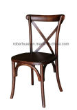 High Quality Vintage Wooden X Cross Back Dining Chair