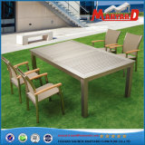 Extendable Aluminum Table with Chairs