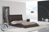 Upholstered Bed French Style Leather Bed for Bedroom