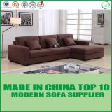 Contemporary Home Furniture Brown Living Room Fabric Sofa with Chaise