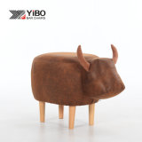 Home Furniture Shoes Changing Wooden Stool Chair Footstool Animal-Shaped Ottoman Shoe Fitting Stool with Good Price
