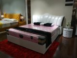 Elegant Style Half Leather Soft Bed (SBT-38)