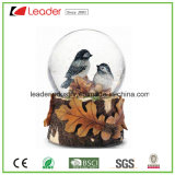 Hand-Painted Resin Snow Globe Bird Figurines for Souvenir Gift and Home Decoration, OEM Are Welcome