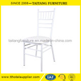Metal White Wedding Chiavari Tiffany Chair with Fixed Cushion
