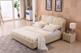 Guangdong Foshan Modern Bedroom Furniture King Size Leather Soft Bed