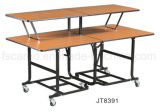 Melamine Top Folding Buffet Table for Hotel Room Used (JT8391)