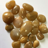 2-3cm Yellow High Polished Natural Cobble &Pebble Stone (SMC-PY024)
