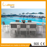 Comfortable Anodized Aluminum with Plastic Wood Restaurant/Hotel/Banquet/Dining/Conference Table Sets Outdoor Wicker Furniture