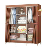 Non-Woven DIY Wardrobe Closet Large and Medium-Sized Cabinets Simple Folding Reinforcement Receive Stowed Clothes (FW-23)