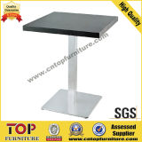 Stainless Steel Leg Square Coffee Table with Plywood