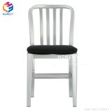 Wholesale Factory Cheap Metal Navy Chair with Cushion Foshan Furniture