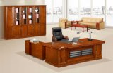 Antique Chinese Wood Office Desk with Movable Sideboard