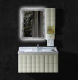 2017 PVC Smart LED Lighting Bathroom Cabinet with Bluetooth
