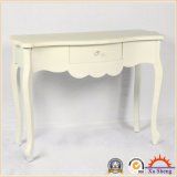 1 Drawer Hall Table, Computer Desk with Soft White Finish