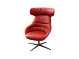 Comfortable Modern Colorful Leather Swivel Chair