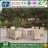 Garden Set Outdoor Furniture Round Wicker Square Rattan Dining Table Set (TG-JW47)