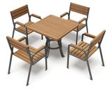 New Wooden Combination of Tables and Chairs