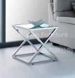 Modern Glass Coffee Table Stainless Steel Base Marvelous Stainless Steel End Side Table