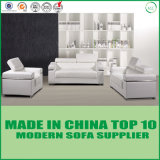 Modern Italian White Leather Sofa