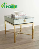 Stainless Steel with Glass Top Side Table, Small Coffee Table