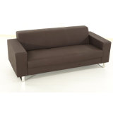 Home Hotel Lobby Furniture Three Seater Faux Leather Sofa (FS-118-3)