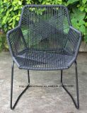 Replica Outdoor Indoor Leisure Steel Rattan Armchair Black Tropicalia Chair