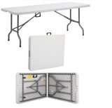 Portable Plastic Folding Table for Camping, Picnic, Dining, Party